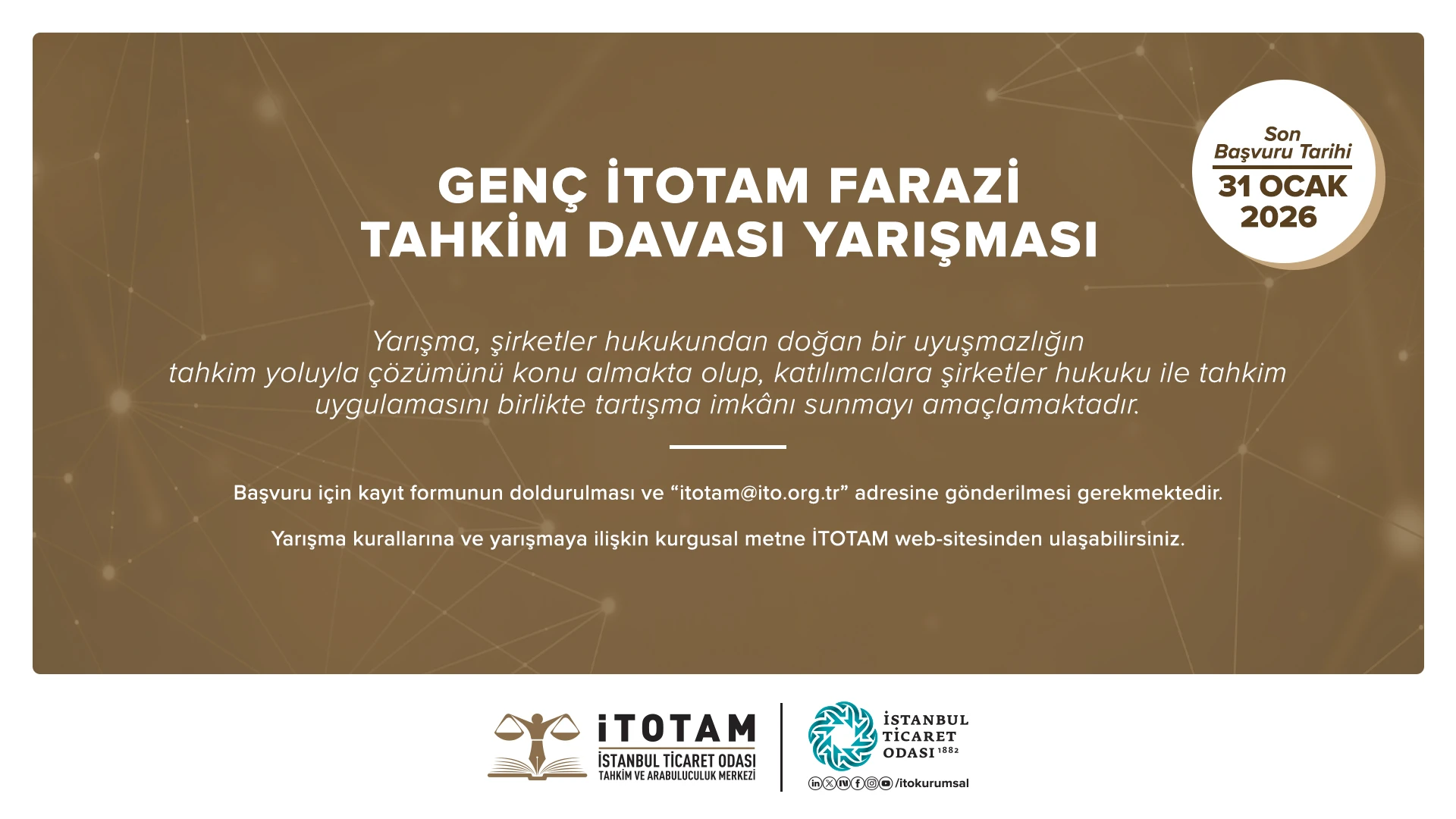 Genç İTOTAM Farazi Tahkim Davası Yarışması