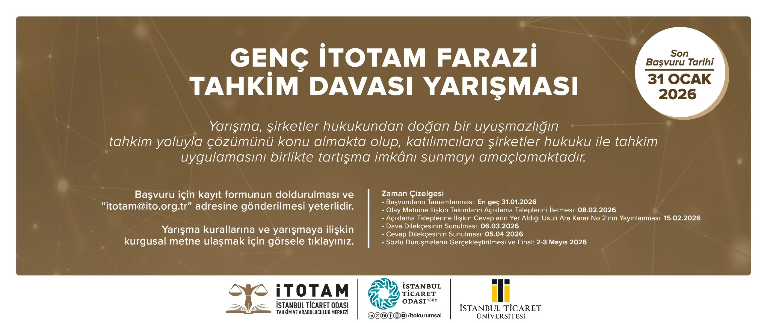 Genç İTOTAM Farazi Tahkim Davası Yarışması